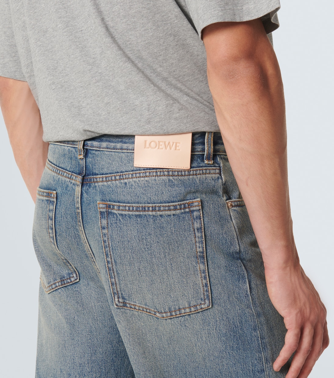 Faded wide-leg jeans | Loewe