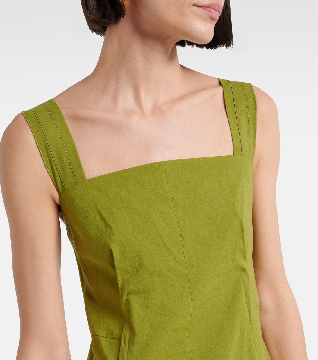 Robe midi en lin mélangé | Vince