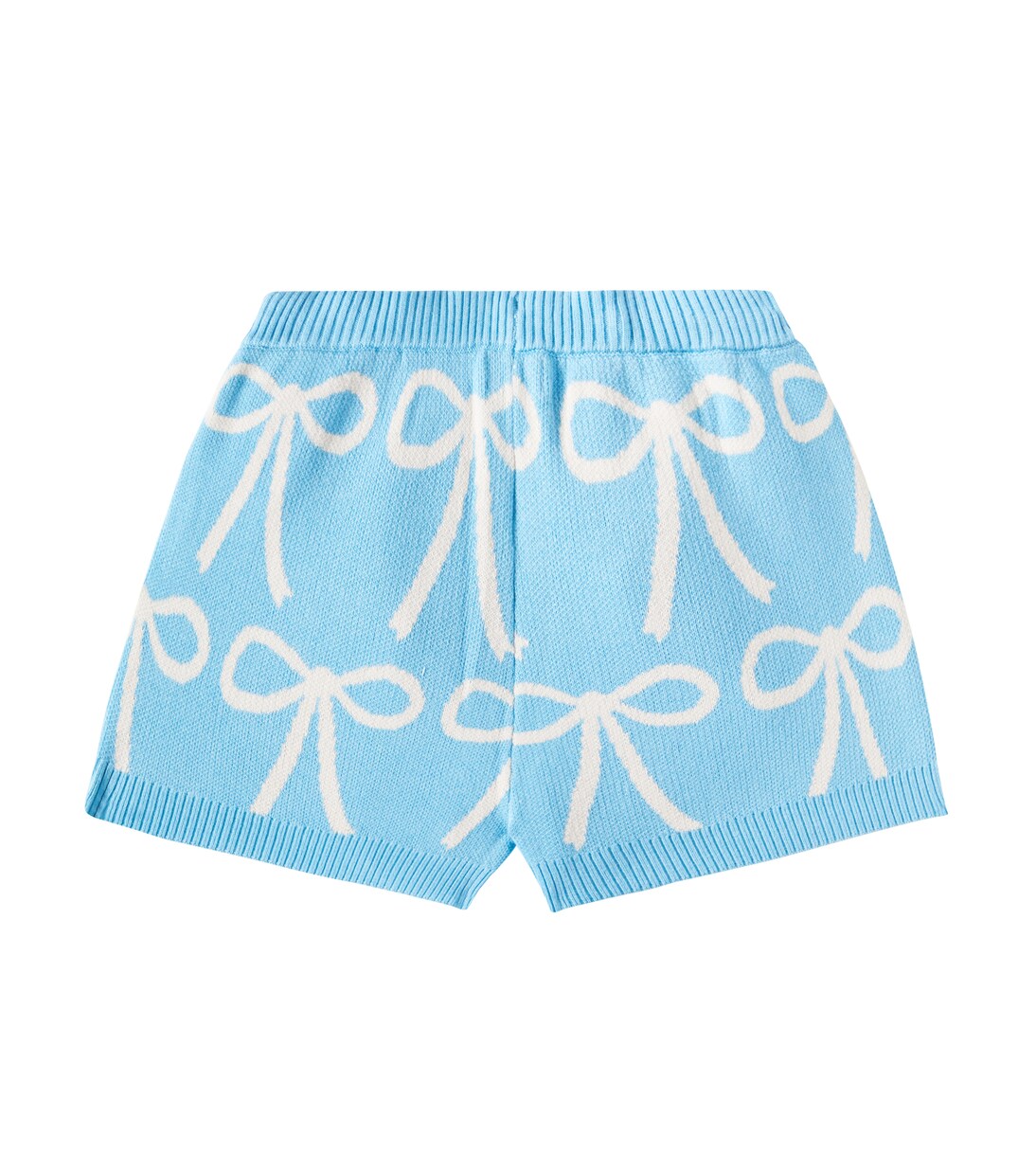 Bows knitted cotton shorts | Tinycottons