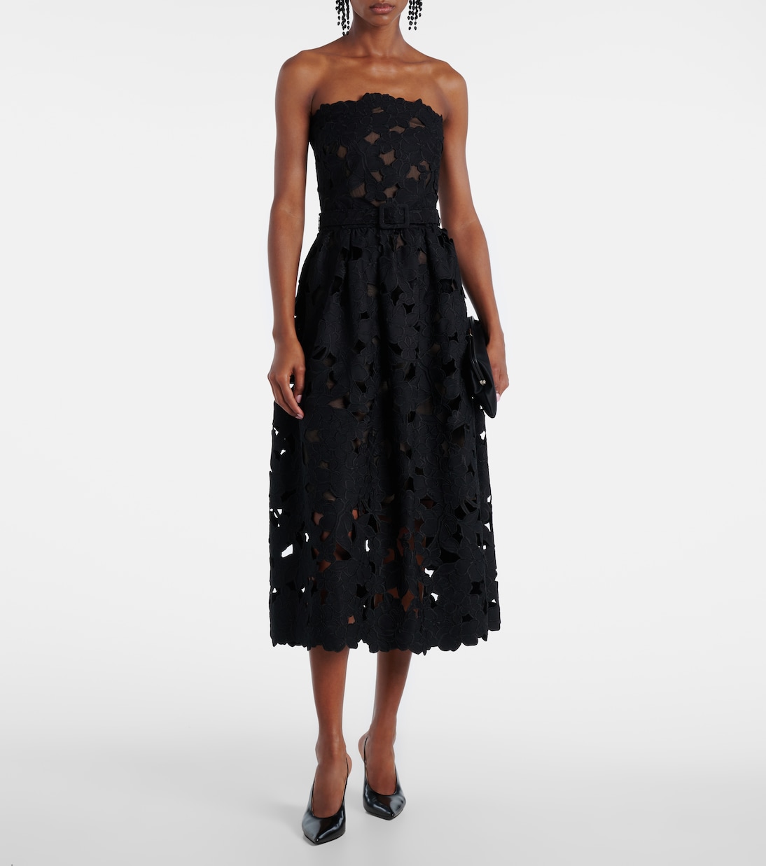 Abito bustier in pizzo | Oscar de la Renta