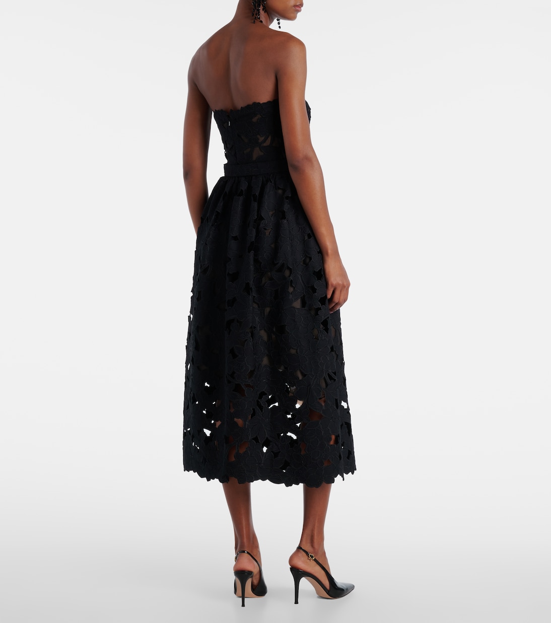 Abito bustier in pizzo | Oscar de la Renta