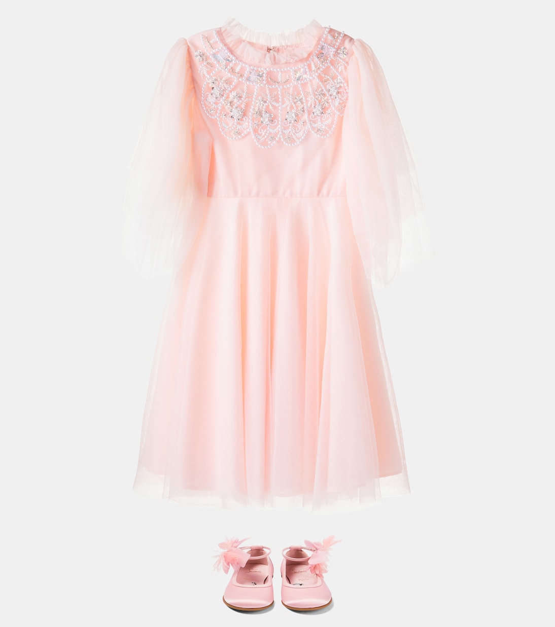 Vestido Tulip Twirl de tul con cuentas | Tutu Du Monde