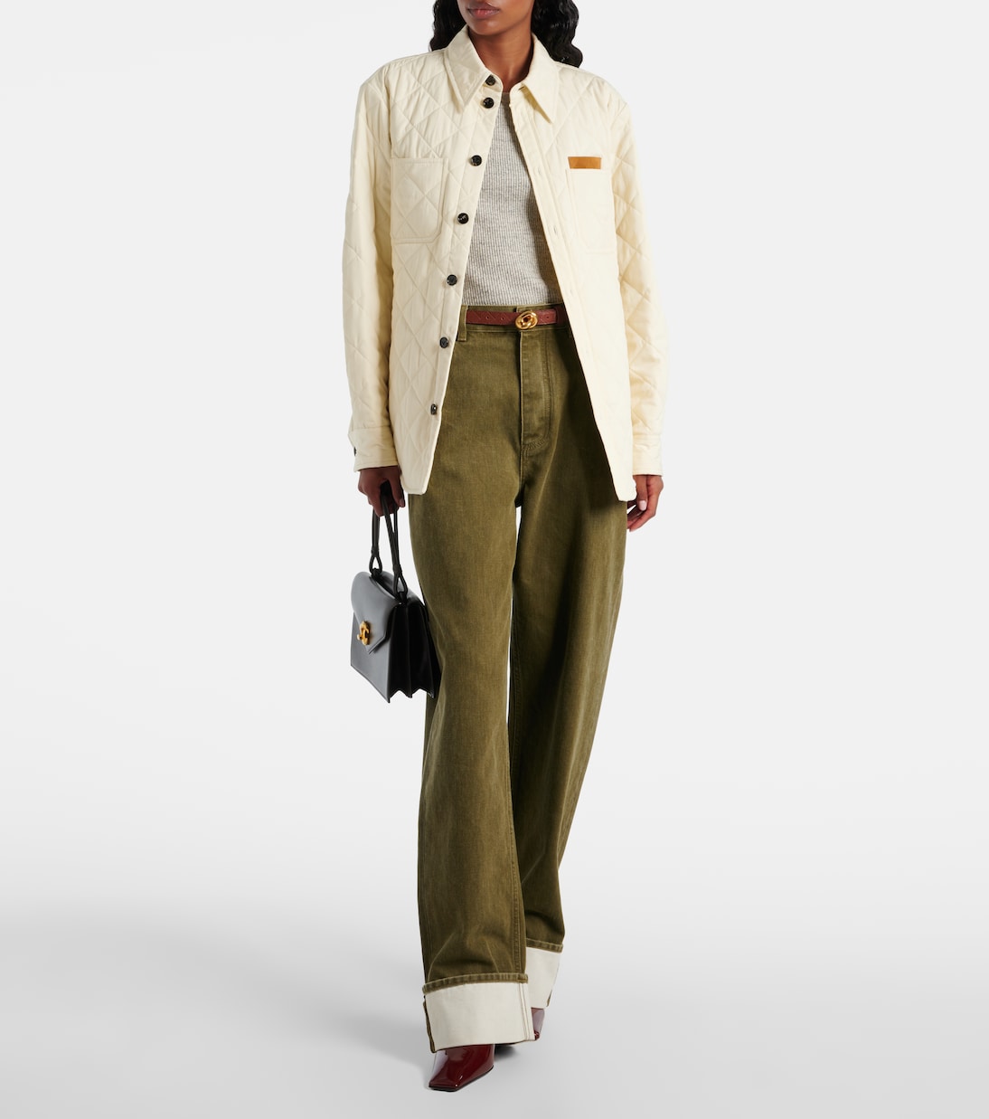 Surchemise matelassée en coton mélangé | Bottega Veneta