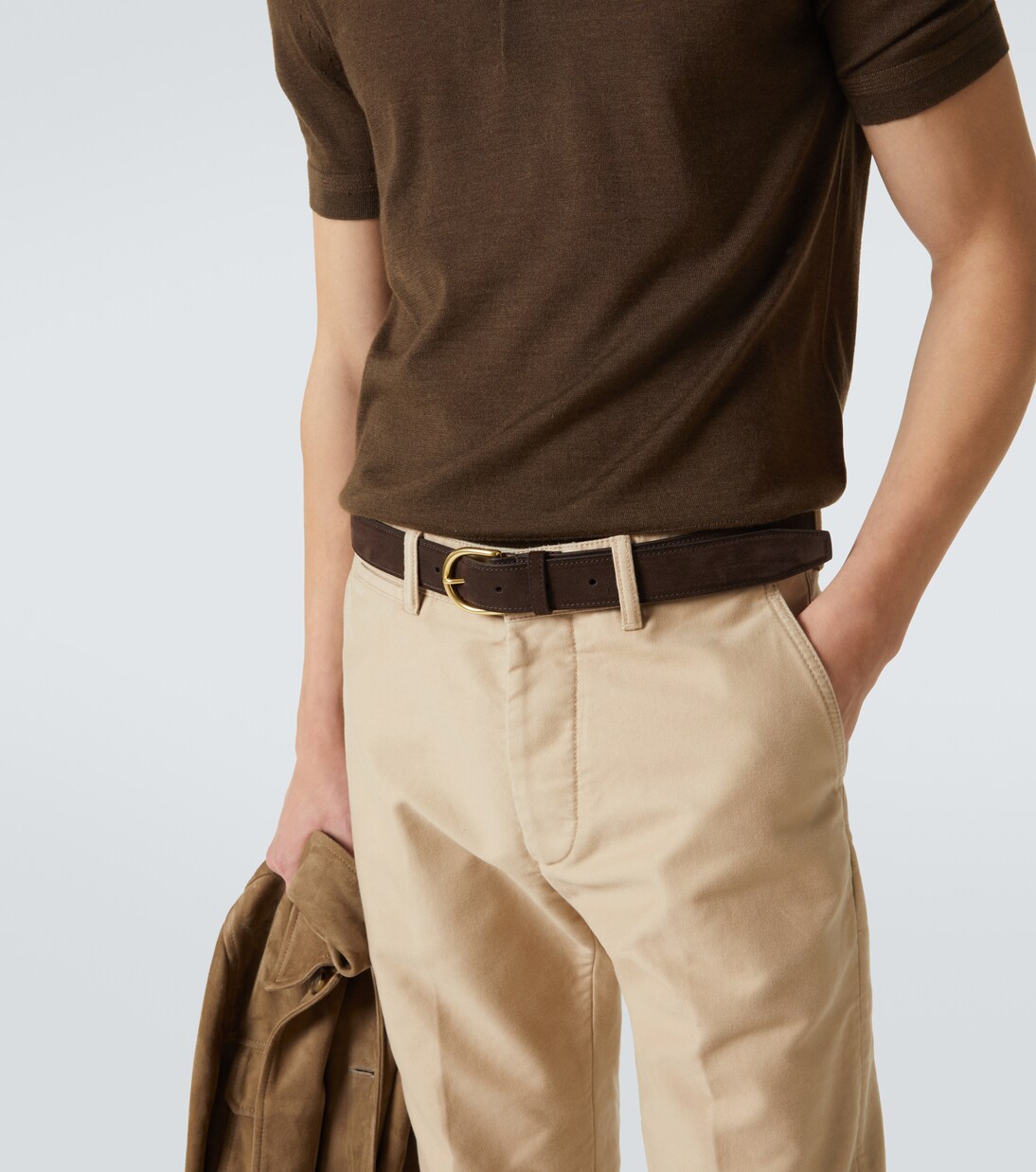 Suede belt | George Cleverley