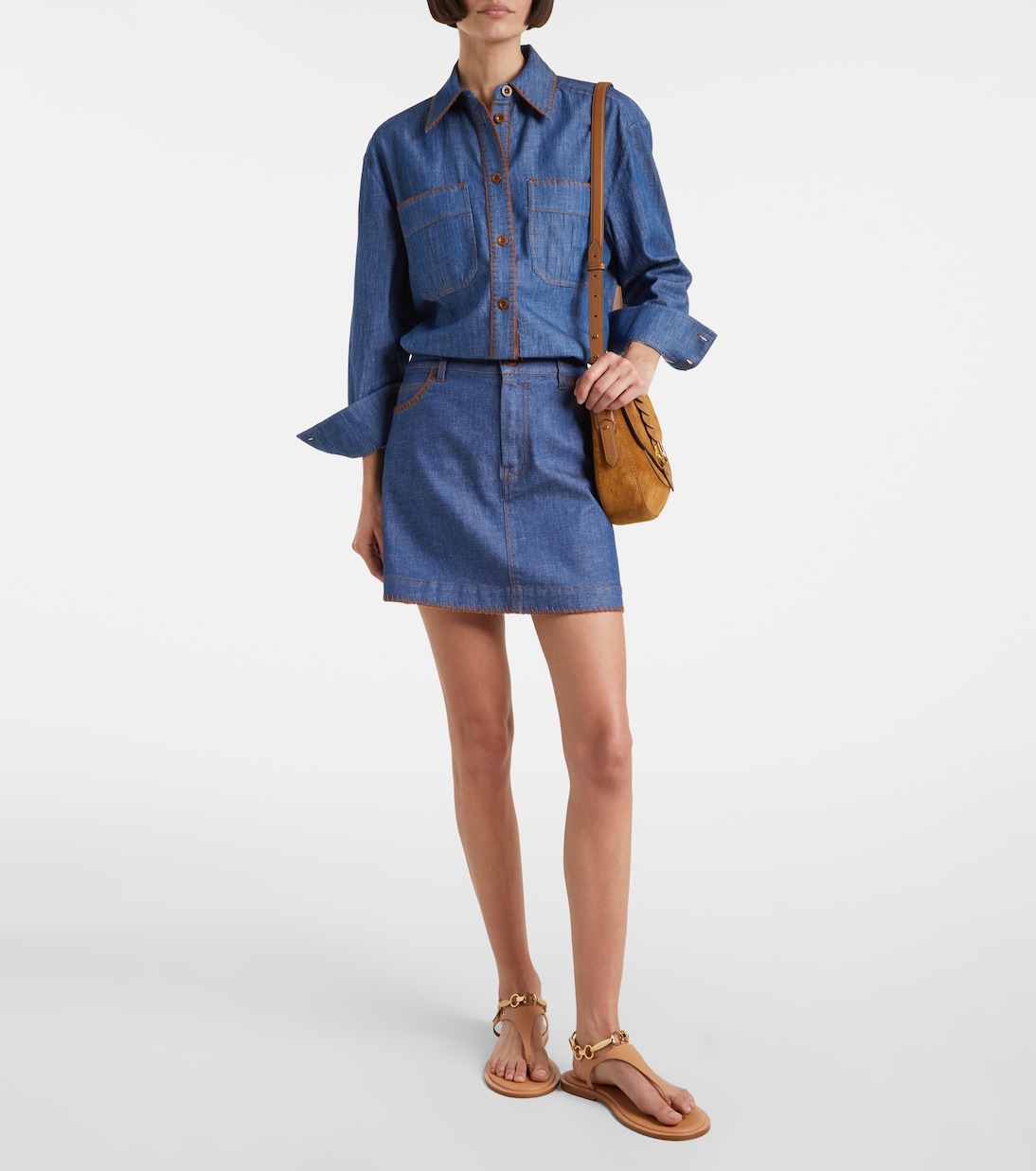 Ascension denim miniskirt | Zimmermann