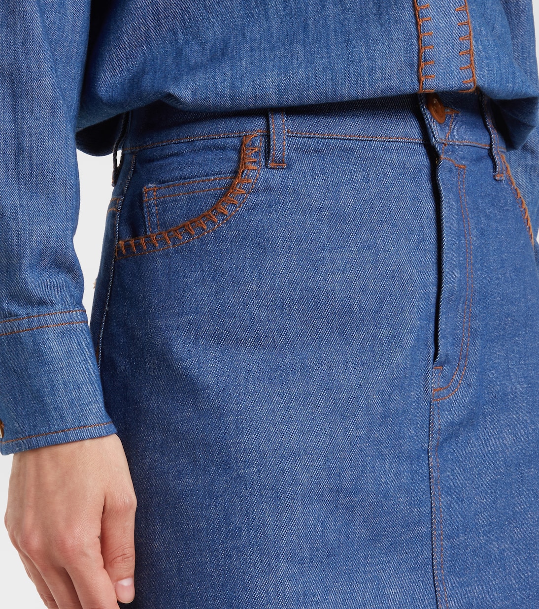 Ascension denim miniskirt | Zimmermann