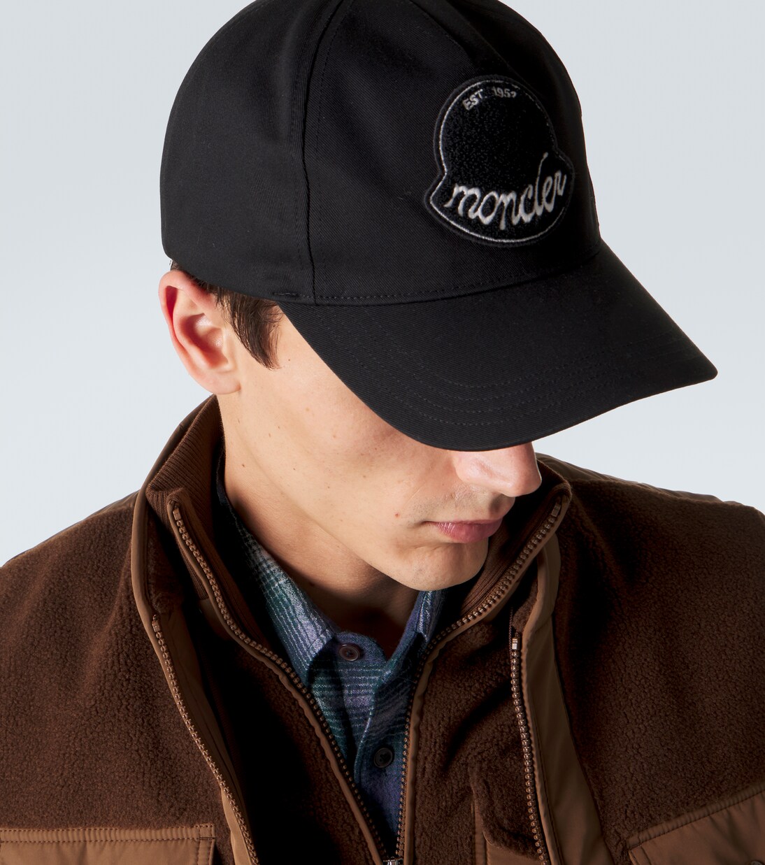 Logo cotton gabardine baseball cap | Moncler