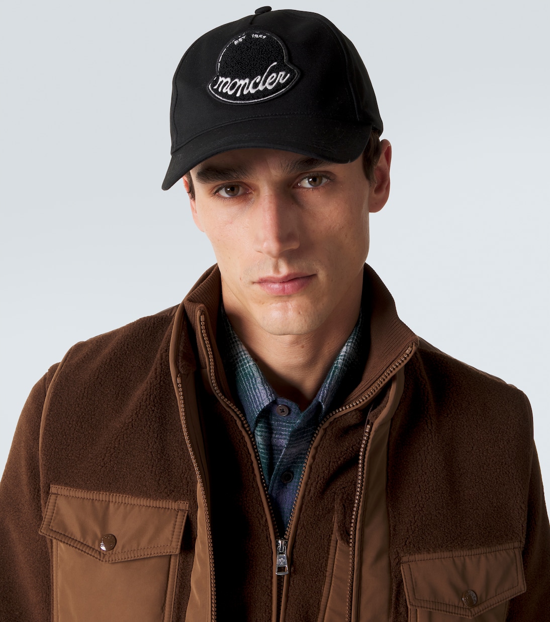 Logo cotton gabardine baseball cap | Moncler