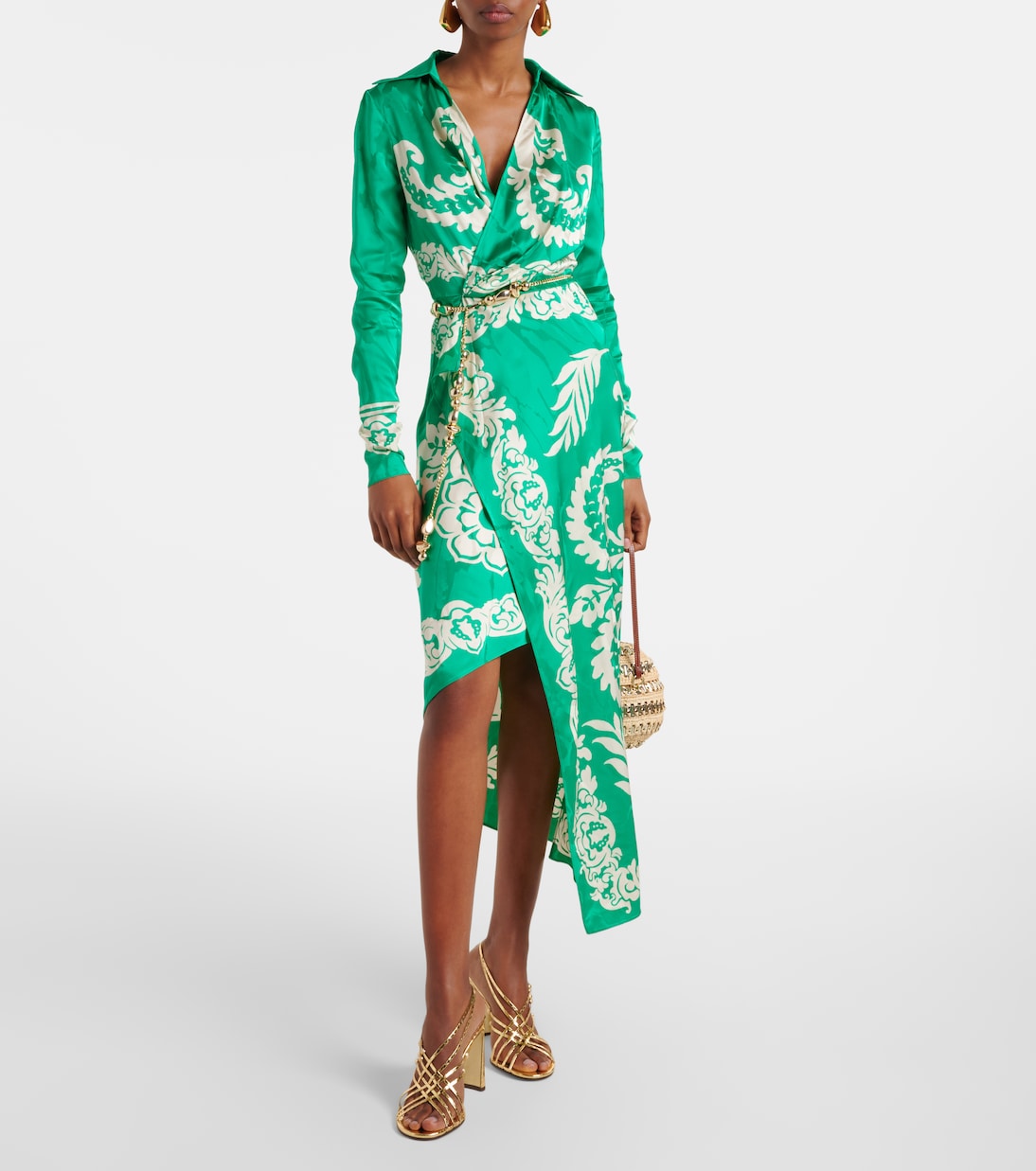 Sandalen Felice 95 aus Metallic-Leder | Jimmy Choo