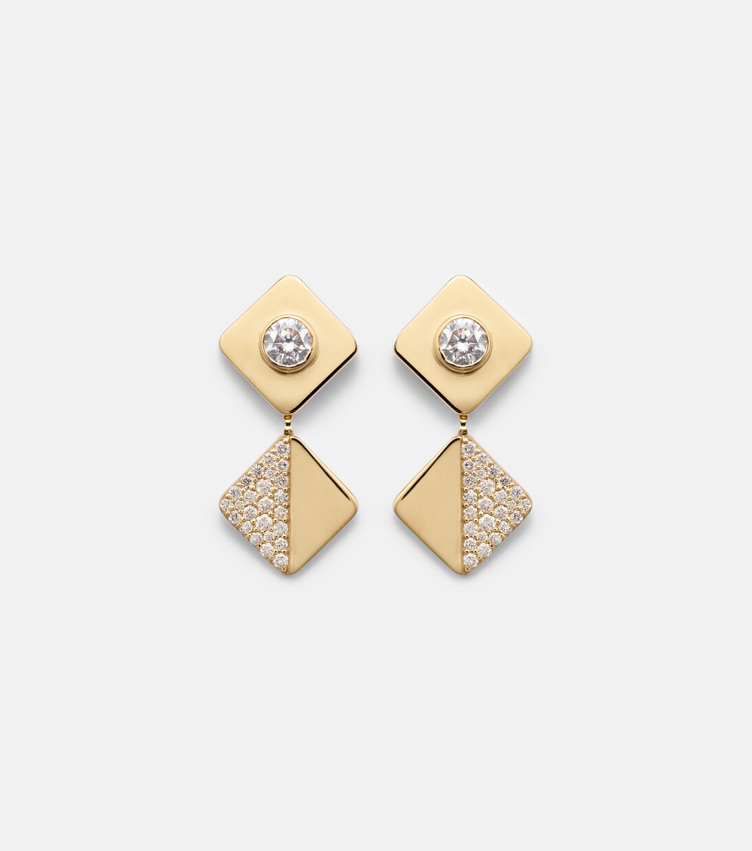 Orecchini in oro 18kt con diamanti | Ileana Makri