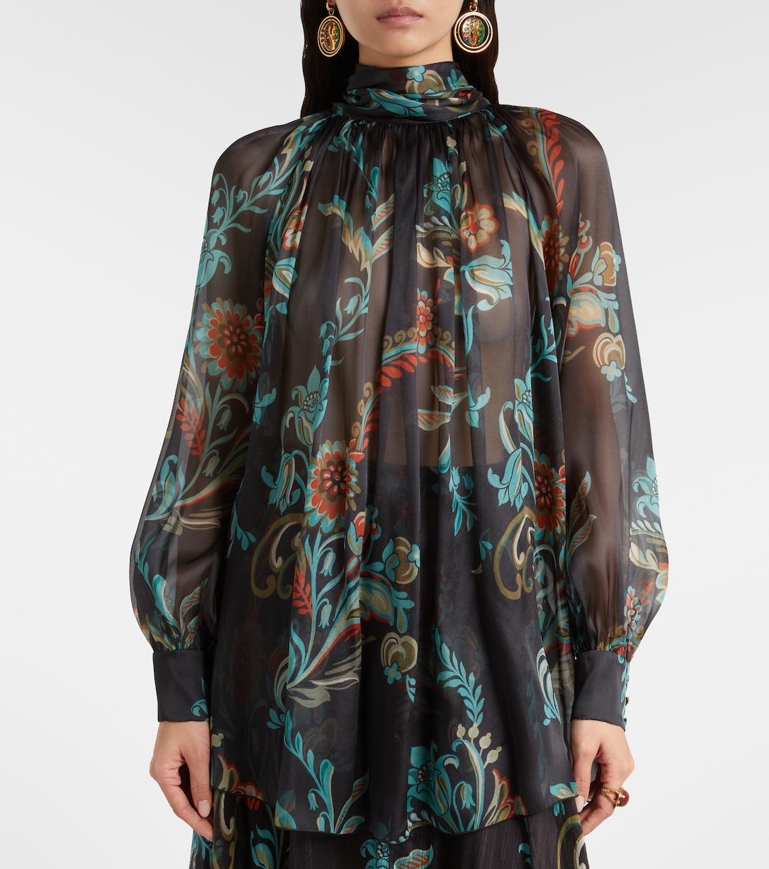 Bedruckte Bluse aus Seidenchiffon | Etro
