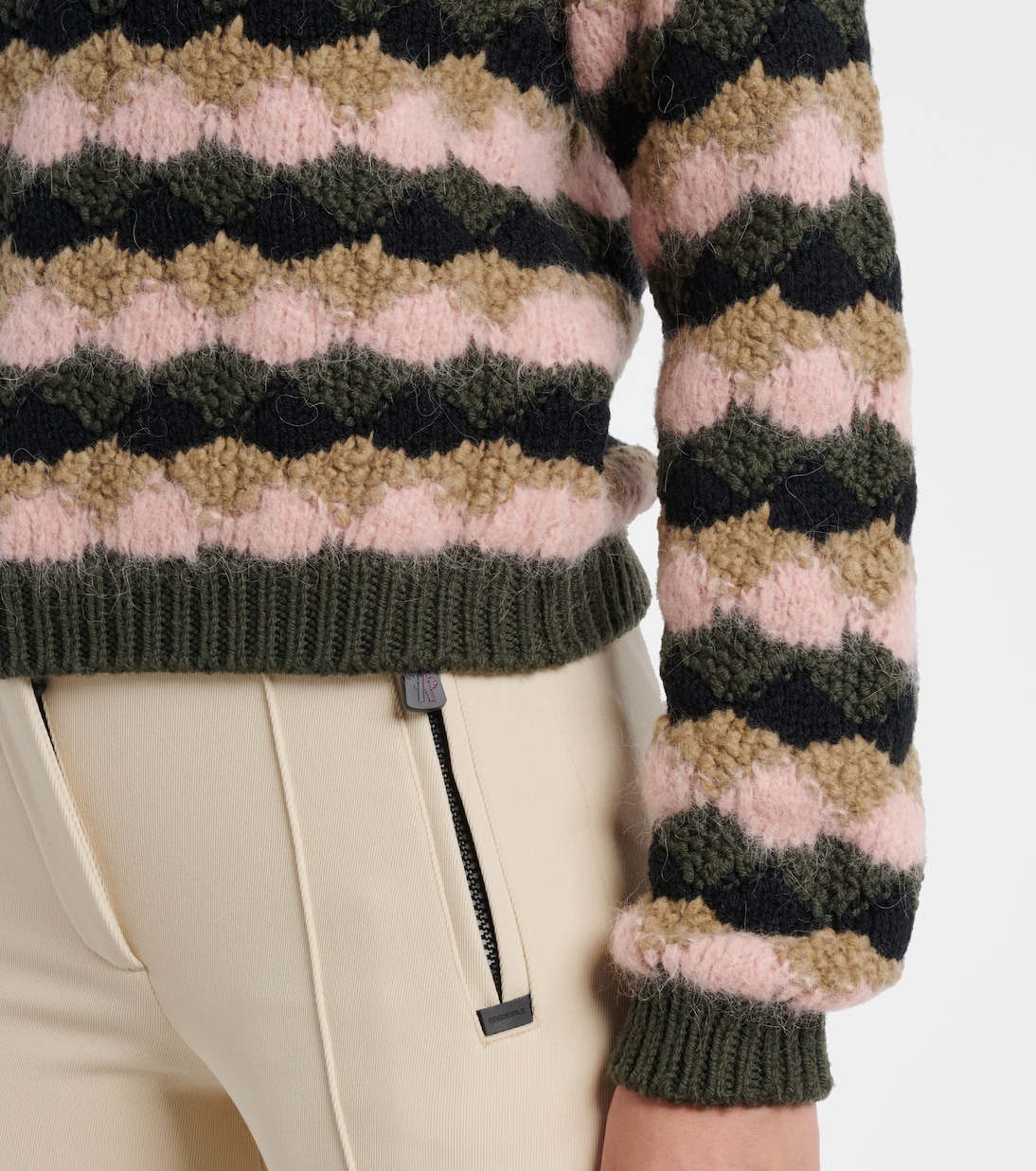 Striped wool and alpaca-blend sweater | Moncler Grenoble