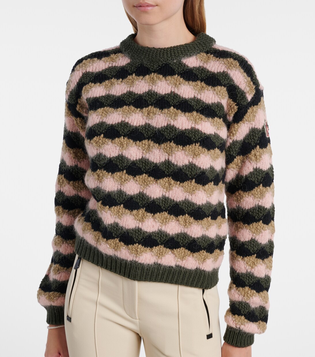 Striped wool and alpaca-blend sweater | Moncler Grenoble