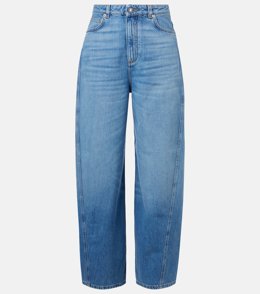 High-Rise Barrel Jeans Cocoon  | Givenchy
