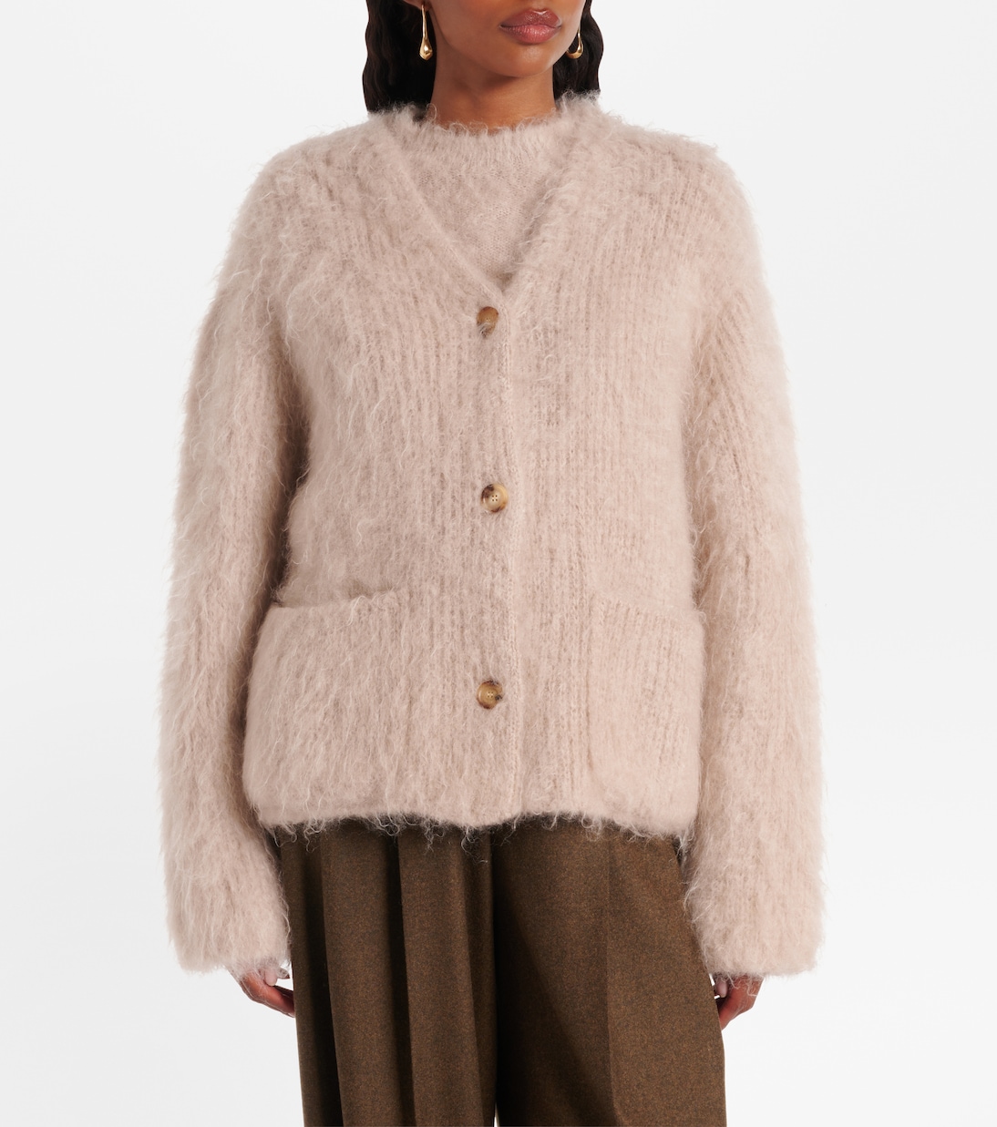 Cherry Hill mohair and cashmere cardigan | Loro Piana