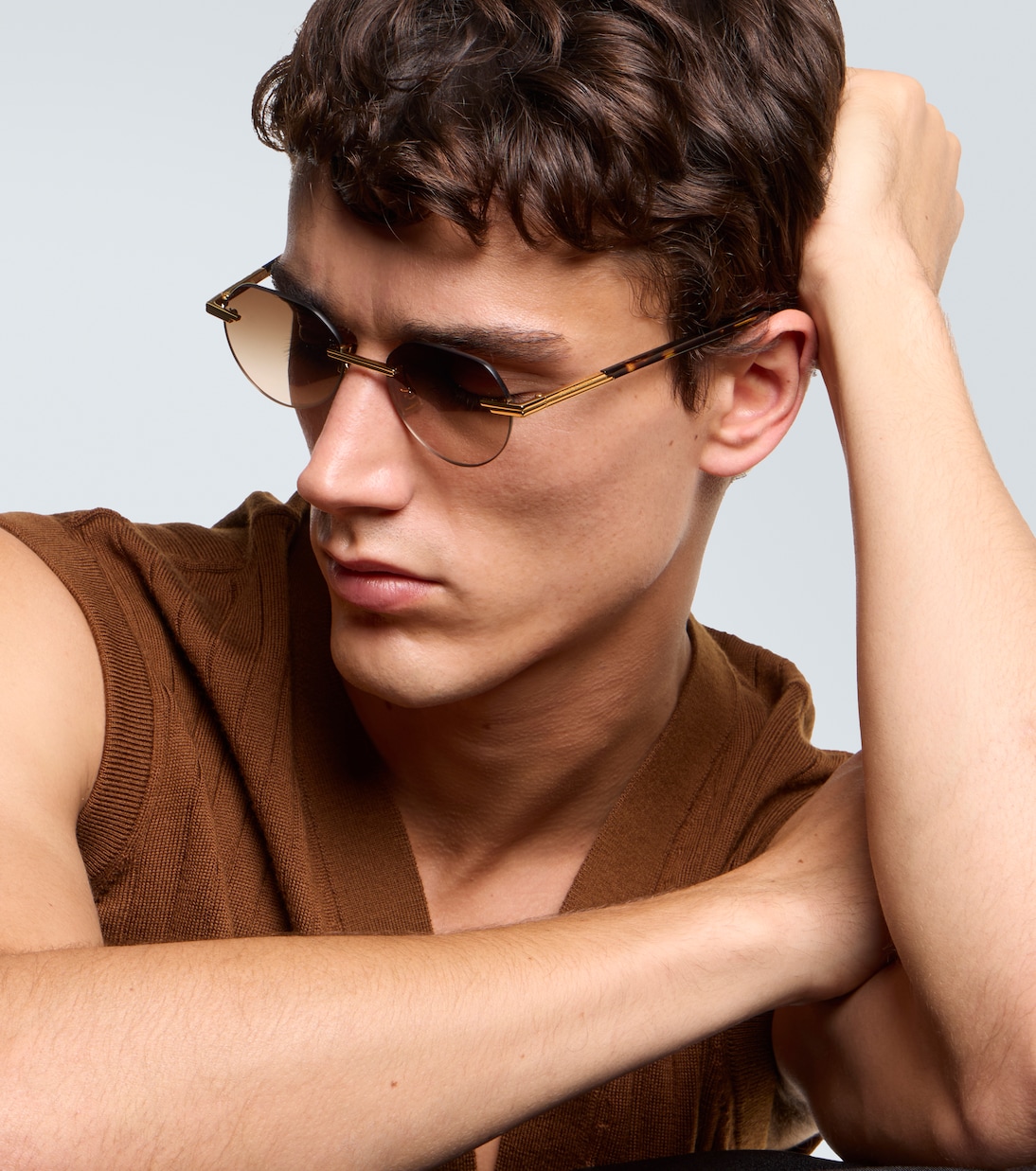 Lunettes de soleil Glasant rondes  | Bottega Veneta