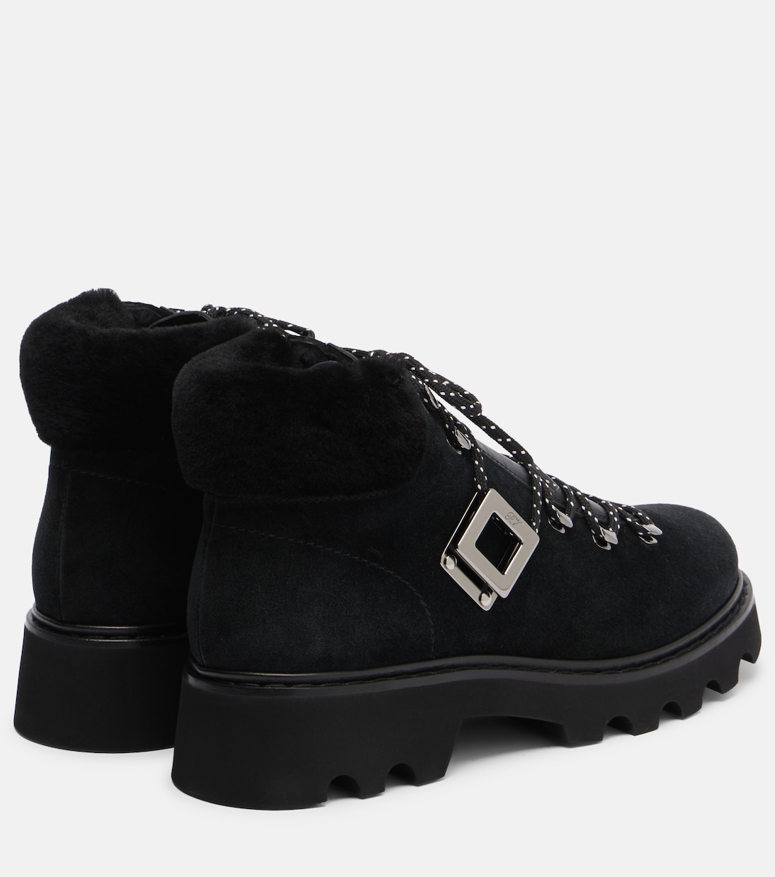 Schnürstiefel Viv' Rangers aus Veloursleder | Roger Vivier