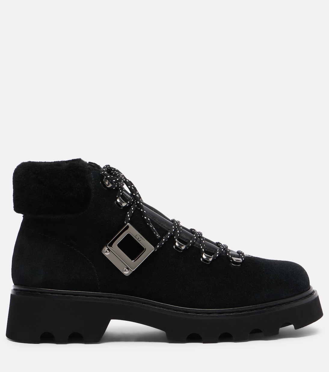 Schnürstiefel Viv' Rangers aus Veloursleder | Roger Vivier