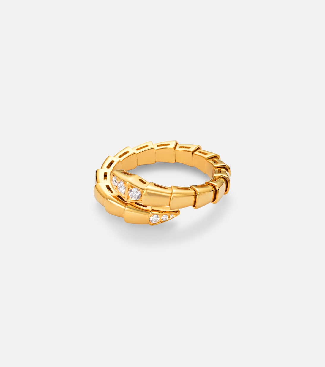 Anello Serpenti Viper in oro 18kt con diamanti | Bvlgari