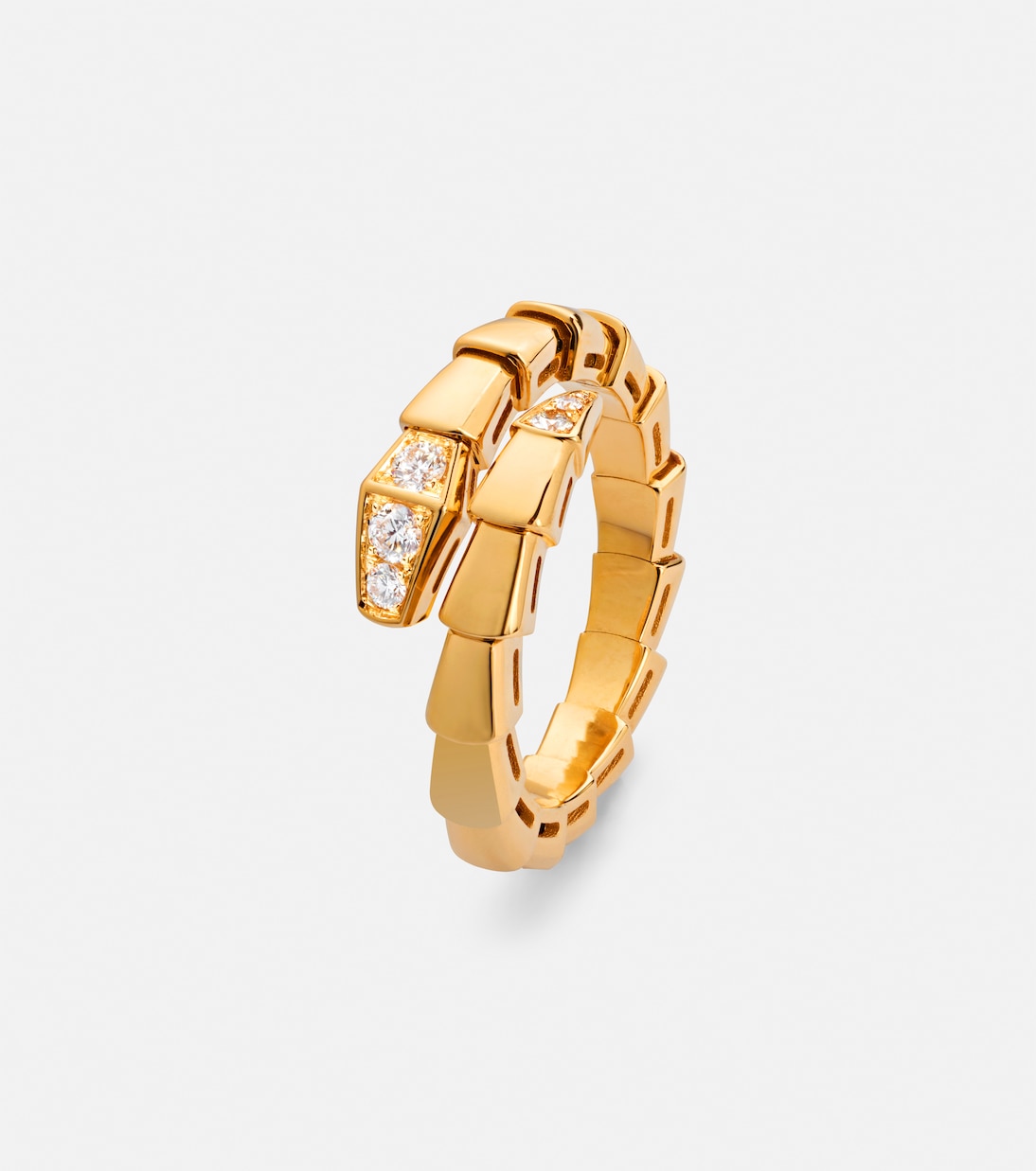 Anello Serpenti Viper in oro 18kt con diamanti | Bvlgari
