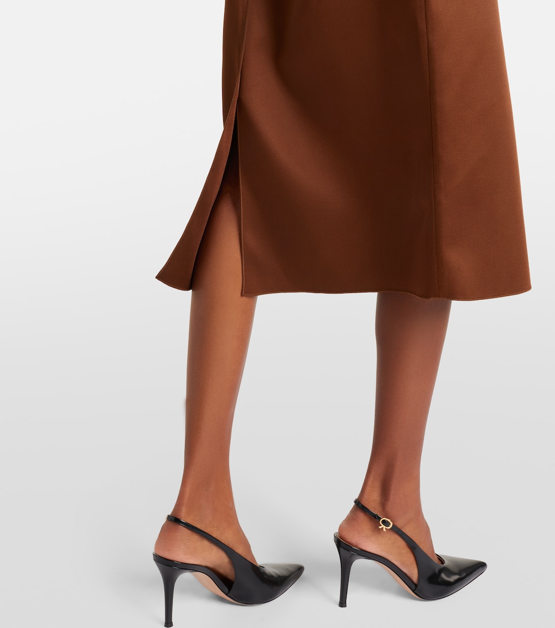 Shiny Statement high-rise duchesse pencil skirt | Dorothee Schumacher