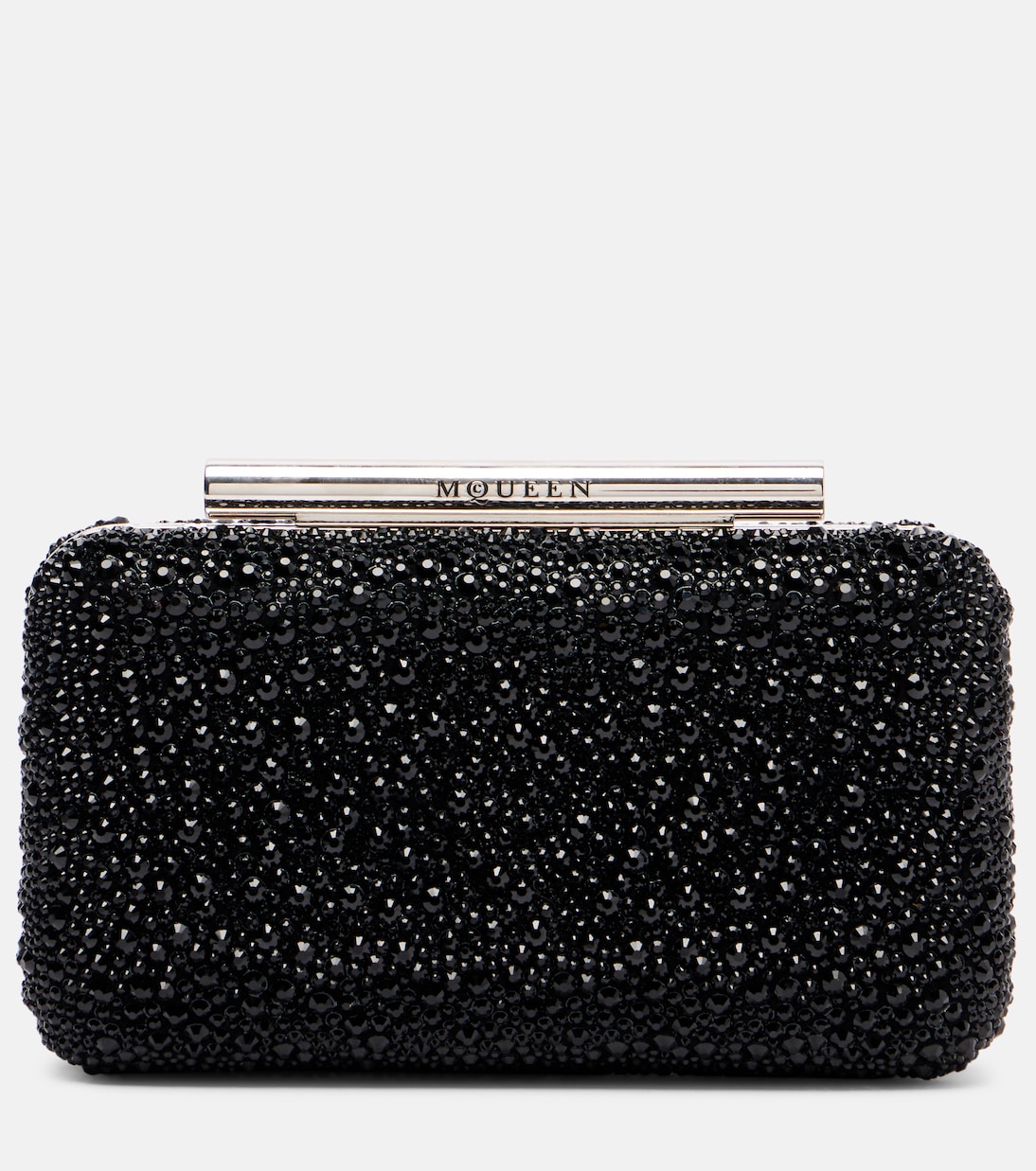 T-Bar crystal-embellished clutch | McQueen
