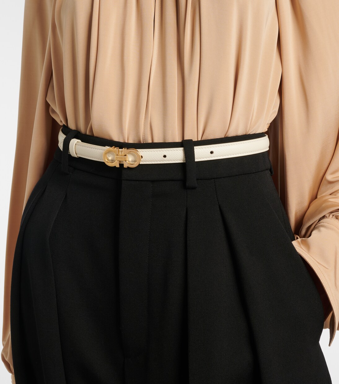 Gancini leather belt | Ferragamo