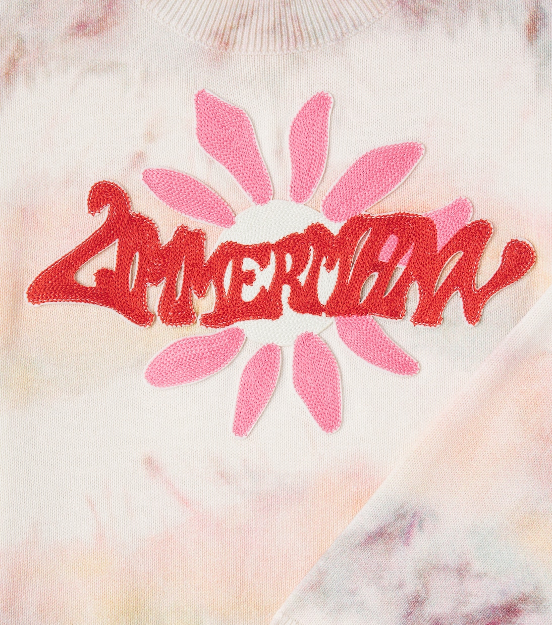 Sudadera de algodón tie-dye bordada | Zimmermann Kids