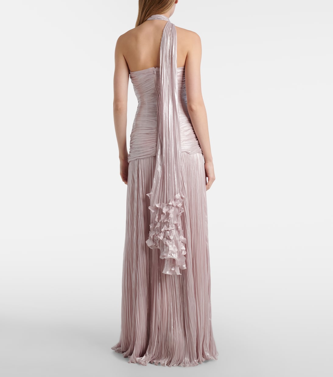 Dayana ruched scarf-detail gown | Marmar Halim