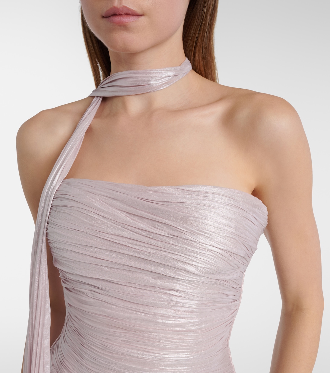 Dayana ruched scarf-detail gown | Marmar Halim