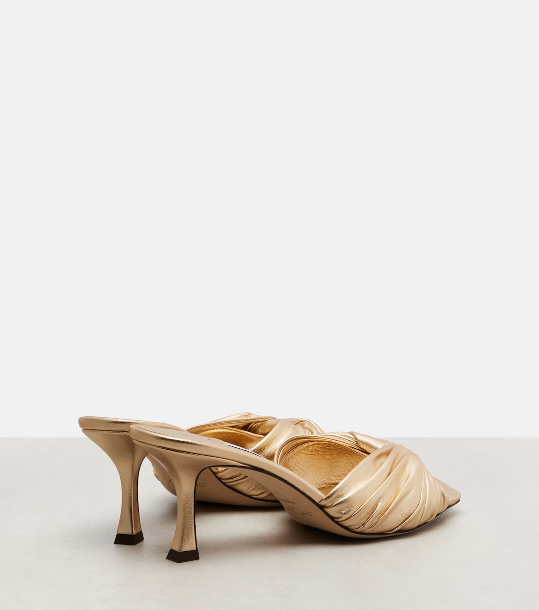 Mules Skye en cuir métallisé | Jimmy Choo