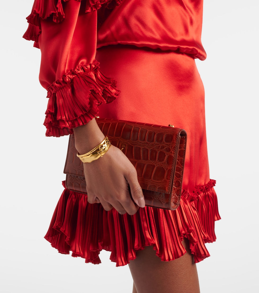 Minikleid aus Seidensatin | Saint Laurent