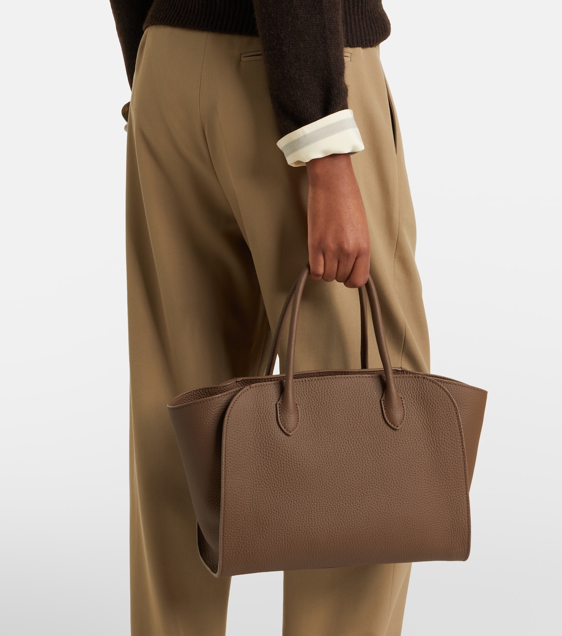 Marlo 12 leather tote bag | The Row