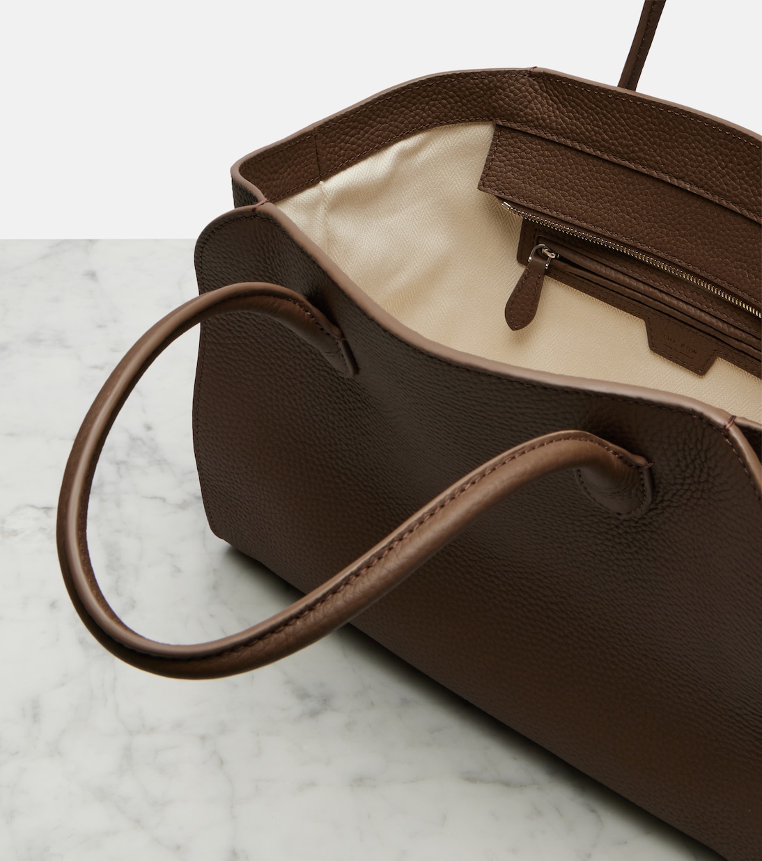 Marlo 12 leather tote bag | The Row