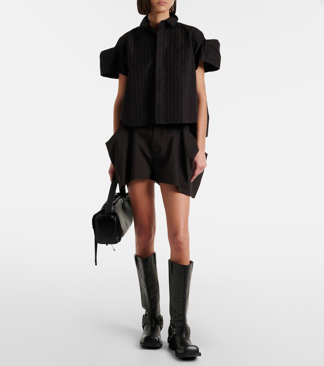 Striped Bermuda shorts | Sacai