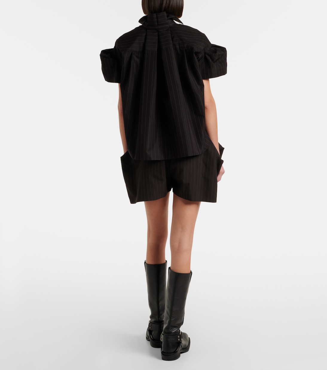 Striped Bermuda shorts | Sacai