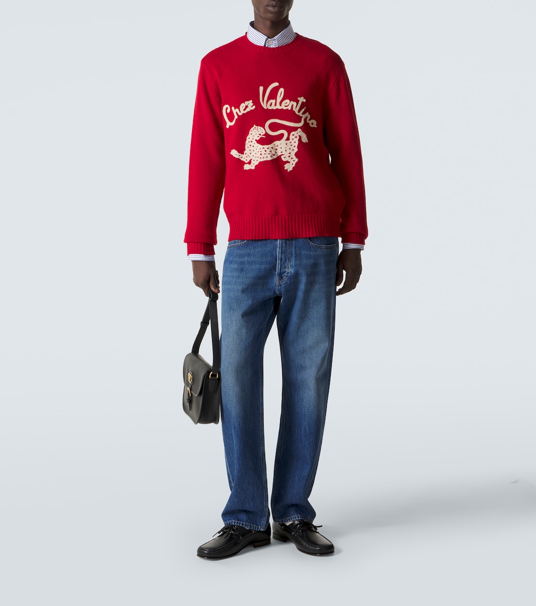 Palm Avenue VLogo leather boat shoes | Valentino Garavani