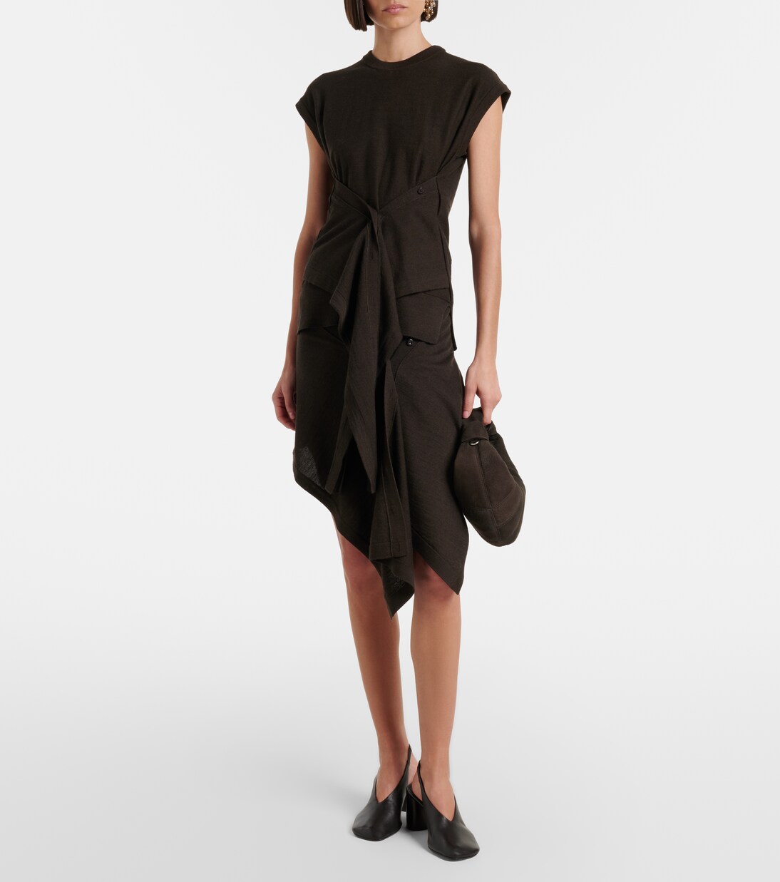 Fortune Croissant Mini leather shoulder bag | Lemaire