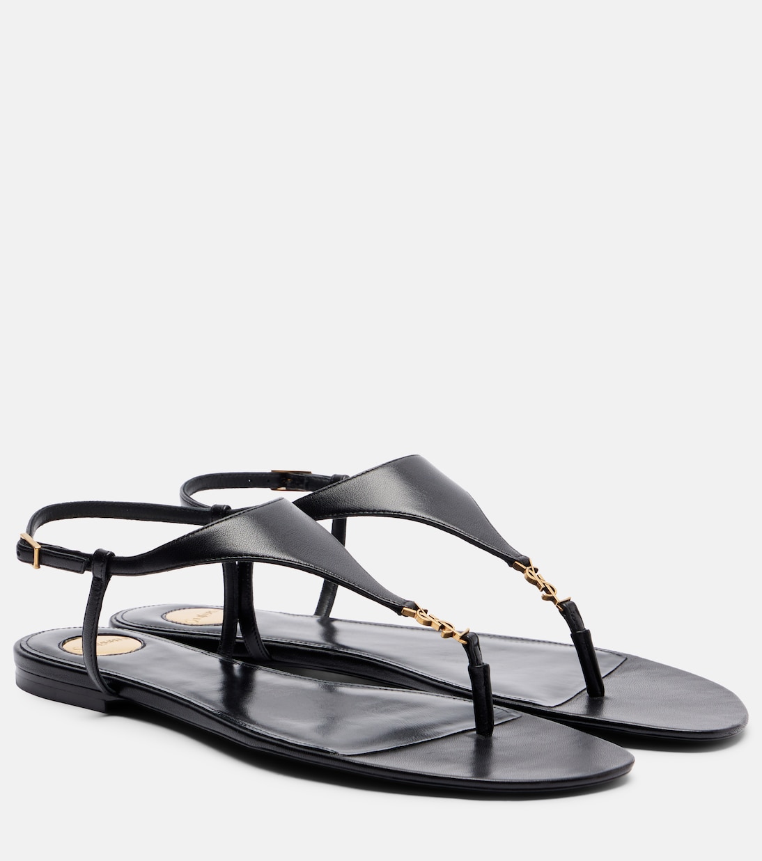 Cassandre leather thong sandals | Saint Laurent