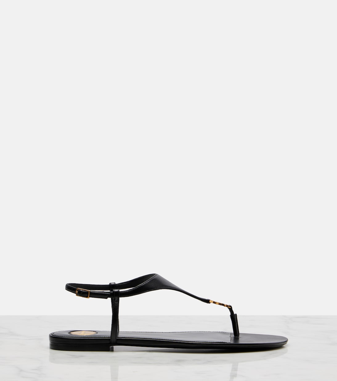 Cassandre leather thong sandals | Saint Laurent
