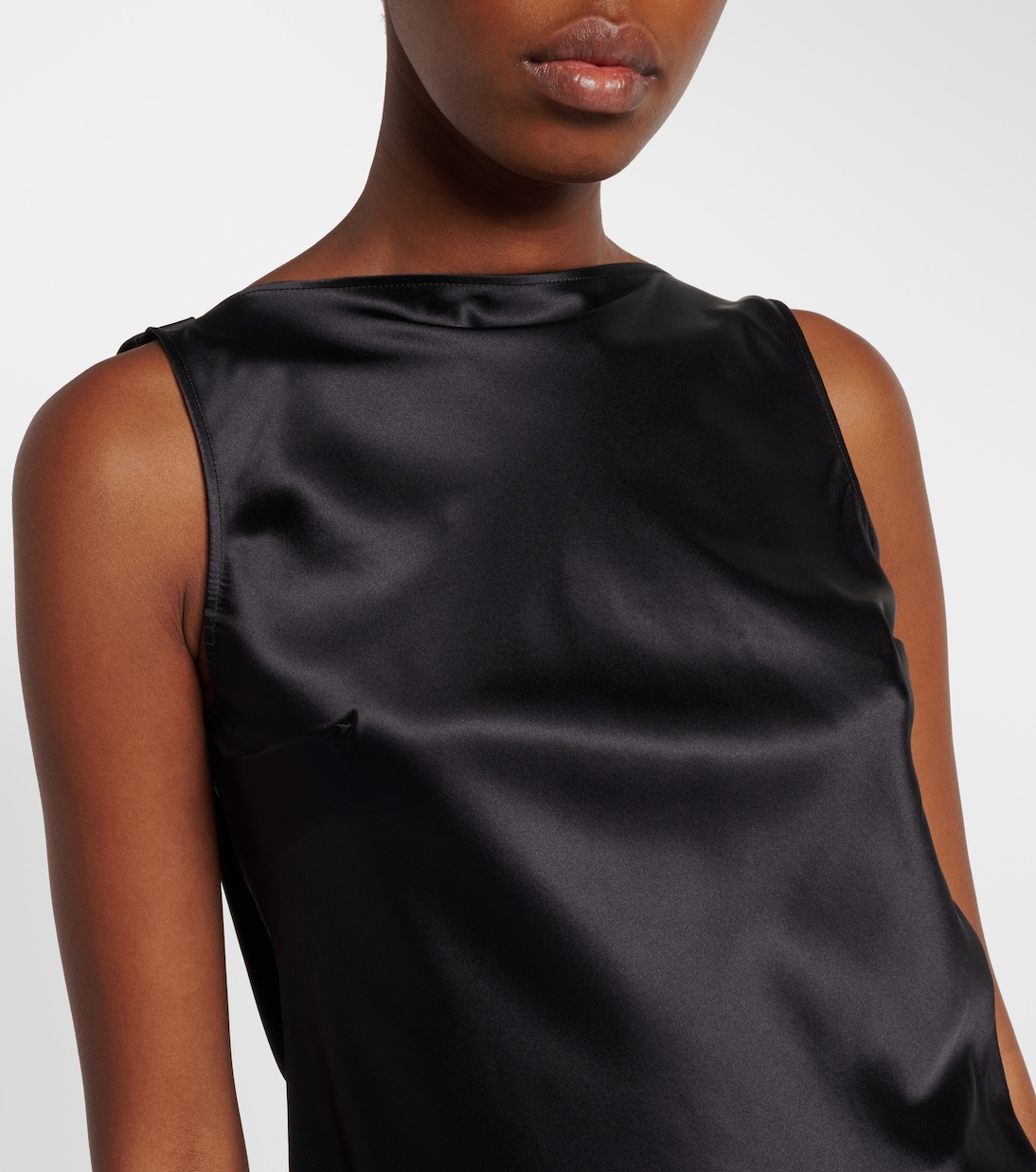 Silk-blend satin top | Nina Ricci