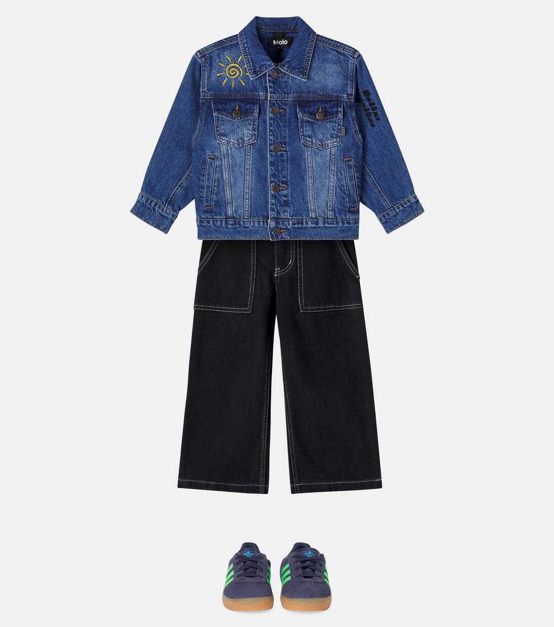 Honore patch-appliqué denim jacket | Molo