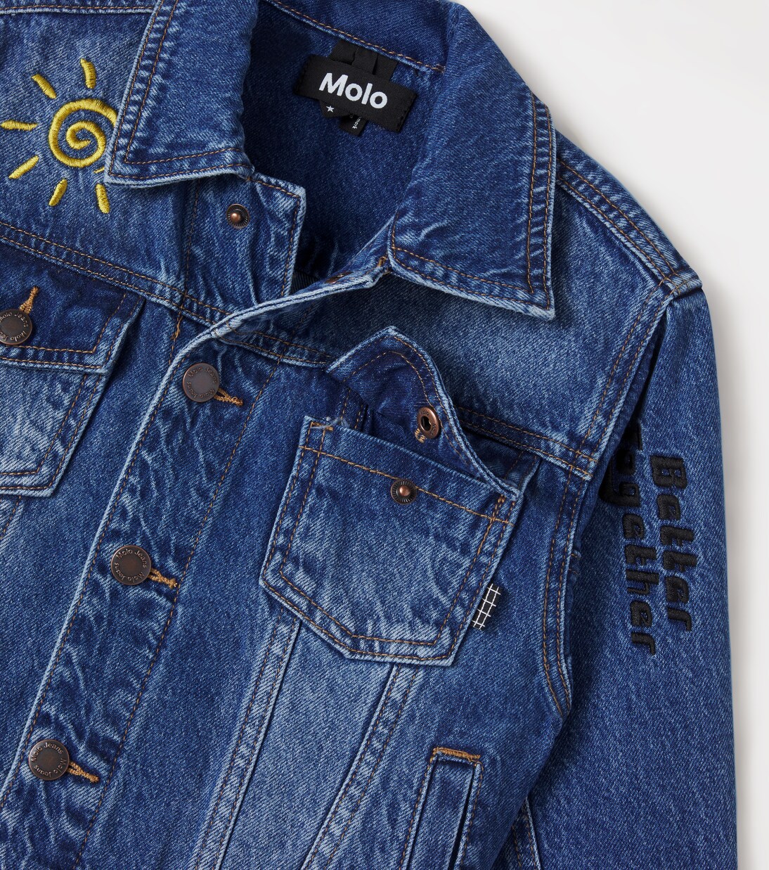Honore patch-appliqué denim jacket | Molo