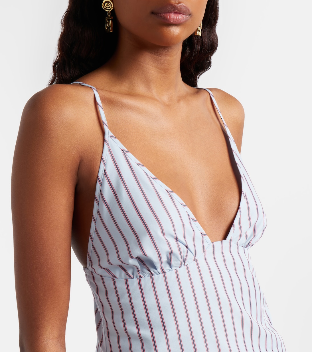 Lista pinstripe cotton-blend top | SIR