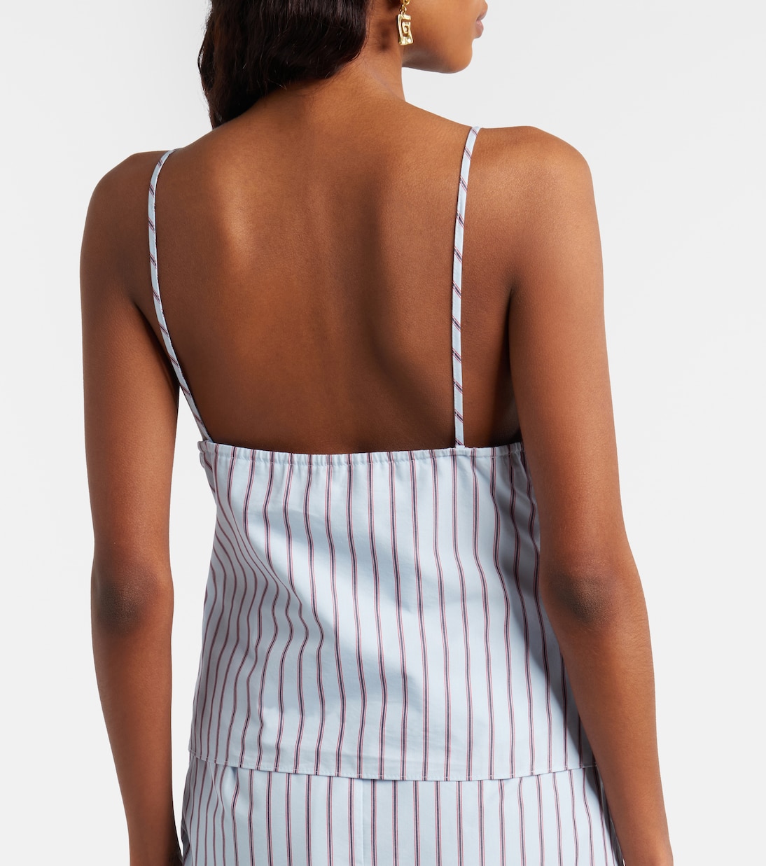 Lista pinstripe cotton-blend top | SIR