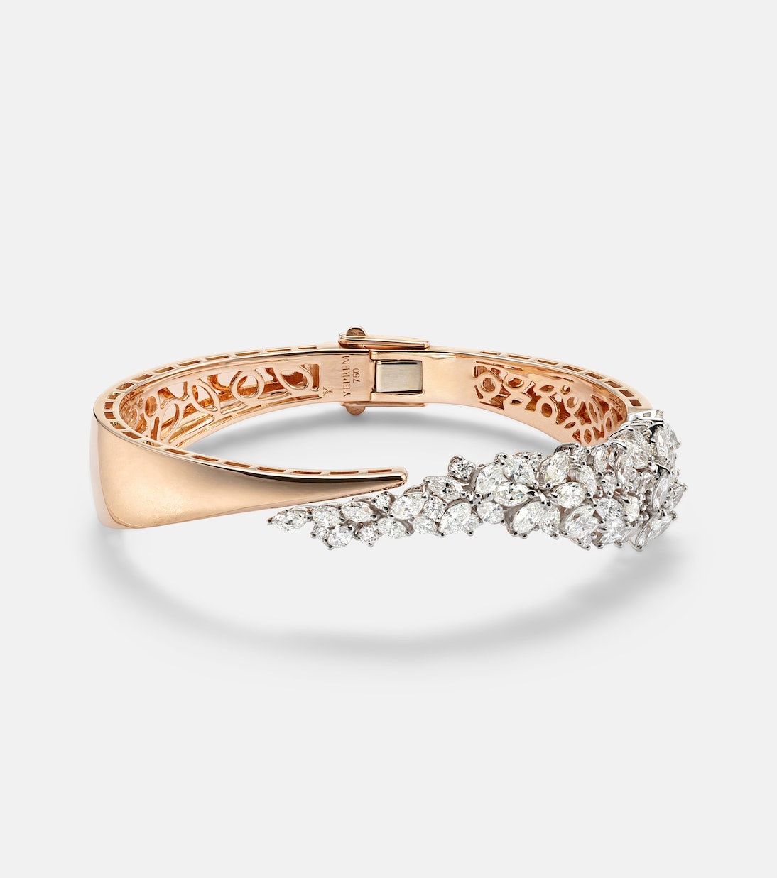 Bracelet en or rose et or blanc 18 ct (750/1000) avec diamants | Yeprem