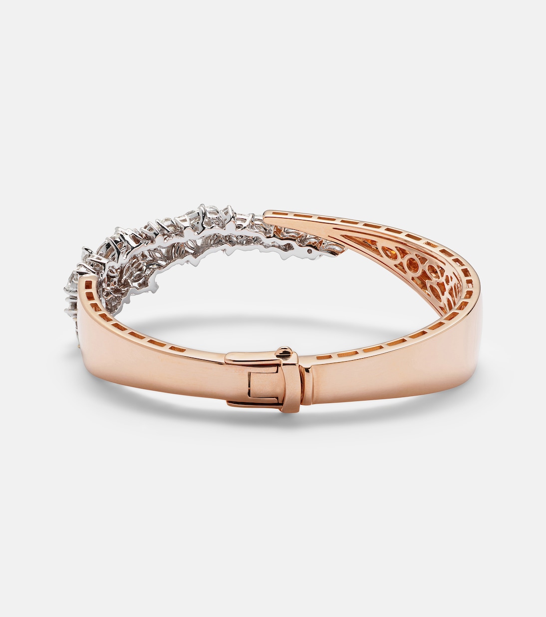 Bracelet en or rose et or blanc 18 ct (750/1000) avec diamants | Yeprem