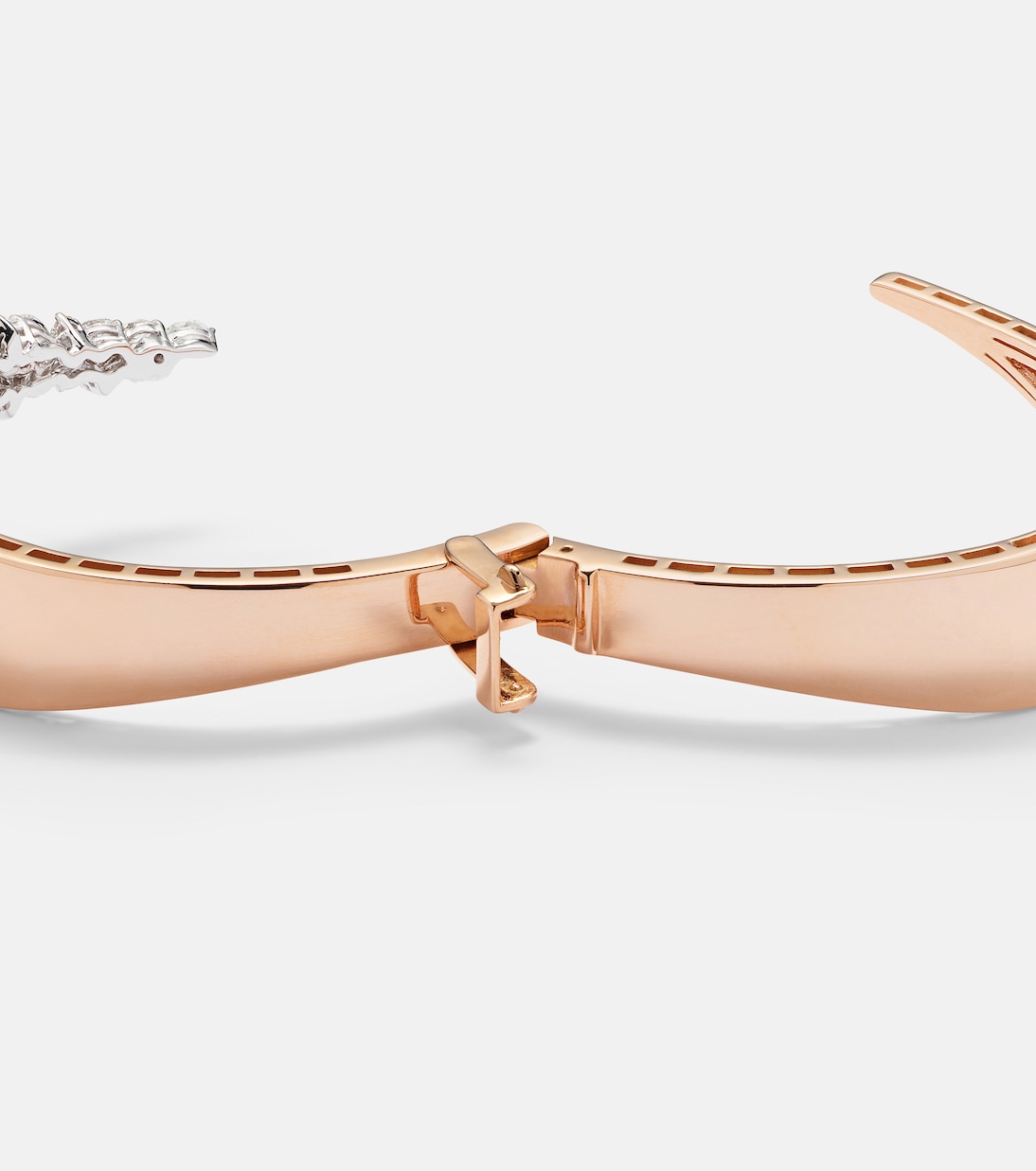 Bracelet en or rose et or blanc 18 ct (750/1000) avec diamants | Yeprem