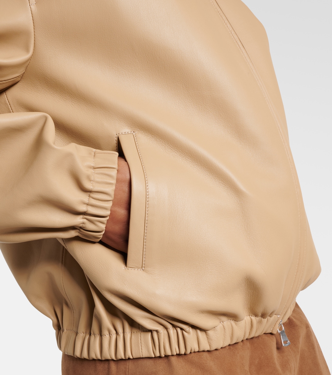 Kapuzenjacke Leo aus Leder | Nour Hammour