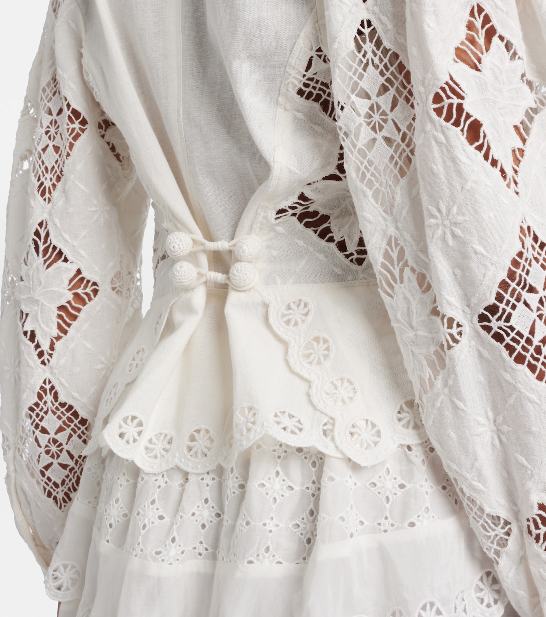 Nina broderie anglaise cotton and linen blouse | Isabel Marant